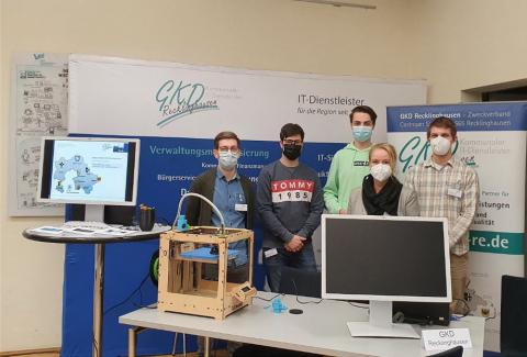 Azubis der GKD Recklinghausen bei der Ausbildungsmesse am BK Ostvest